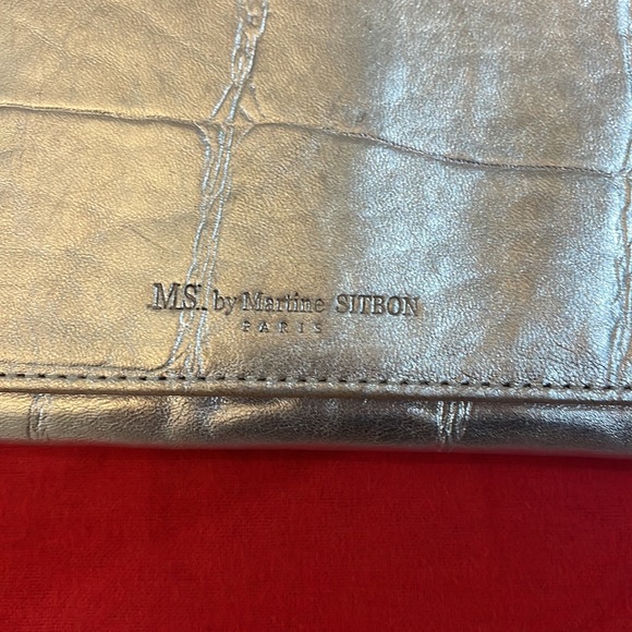 MS by Martine Sitbon silver leather clutch - Picture 5 of 5